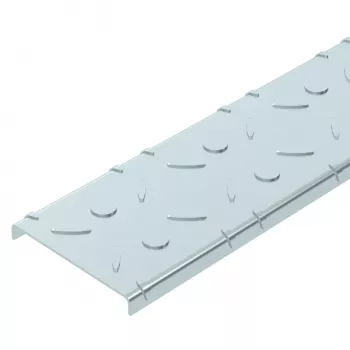 OBO Bettermann DBKR 100 FS Ruitenplaatafdekking voor begaanbare kabelgoten, 100x3000 mm, staal, bandverzinkt (6049119)
