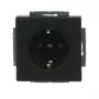 Busch-Jaeger 2300 EUCB-885 SCHUKO-stopcontactinzetstuk, mat zwart (2CKA002013A5454)
