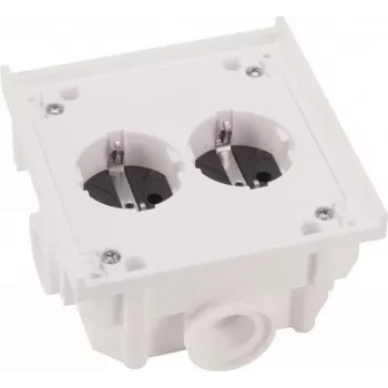 ABL Sursum 1632602 SCHUKO stopcontacteenheid, 4-voudig, 16A, IP44, zwart