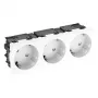 OBO BETTERMANN Connect 45 STD-D3SC RW3 3-voudig Schuko-stopcontact 33° zuiverwit 6120503
