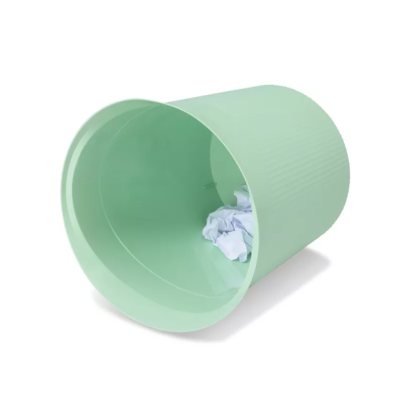 HAN Re-LOOP 13L ronde afvalbak, pastelgroen, 100% PIR gerecycled kunststof, gestructureerd 18148-805