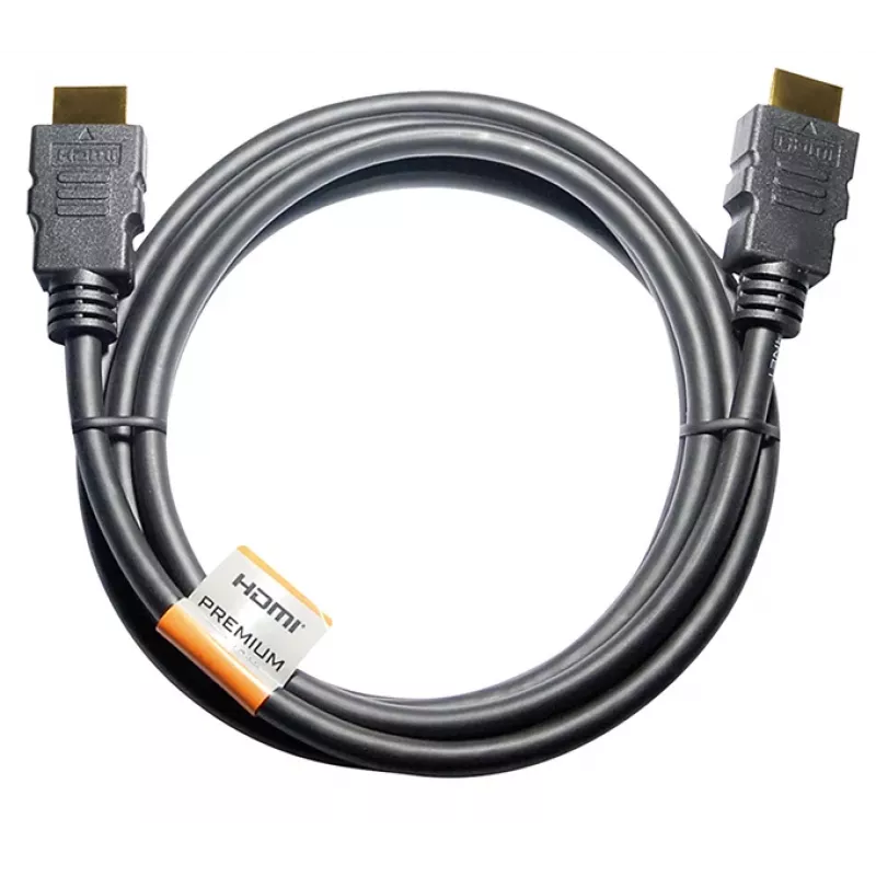 Maxtrack C 215-2 L hdmi-kabel, HDMI-A-stekker naar HDMI-A-stekker, 4K Ultra HD, 2 m, zwart