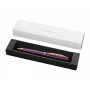 Pelikan Jazz Noble Elegance balpen, violet, chromen sierring, draaimechanisme, blauwe medium vulling, geschenkdoos 400198310
