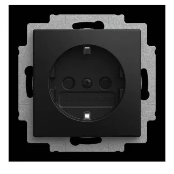 BUSCH-JAEGER BJ 23 EUCB-915 SCHUKO stopcontacteenheid Safety+ met schroefklemmen (2CKA002013A5543)