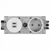 Hager Winsta inbouw-SCHUKO-stopcontact met 2x USB-C PD 20W oplader, zuiver wit GS17009016