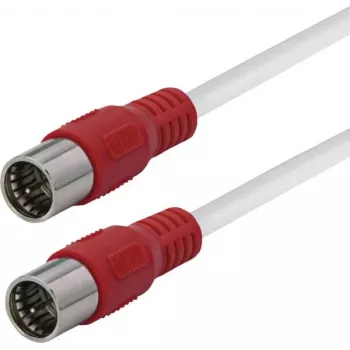 Maxtrack satelliet-coaxkabel F-stekker naar F-stekker 6 m wit FQMS6,0L