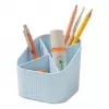HAN X-LOOP pennenhouder, pastelblauw, 4 vakken, 11,1 x 11,1 x 10,5 cm 17238-884D