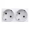 HAGER GS20229016 SCHUKO stopcontact, 2-voudig, 33°, verkeerswit