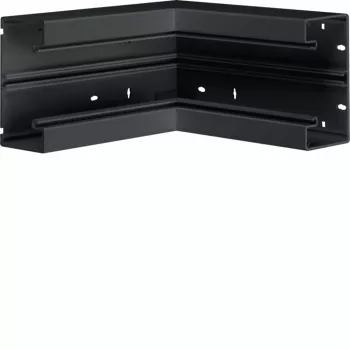 HAGER BR6513049011 binnenhoek voor 65x130 mm kabelgoot, kunststof, grafietzwart RAL 9011