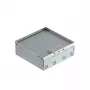 OBO Bettermann UDHO 2R vloerdoos met 2x2 VDE Schuko stopcontacten, RVS deksel 7427300