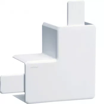 Hager TEH LFF2003559016 vlakke hoek, halogeenvrij, voor LF/LFF 20x33 mm, wit
