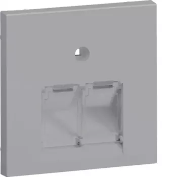 HAGER GZUAE2ALAN centrale afdekking UAE 2-voudig aluminium