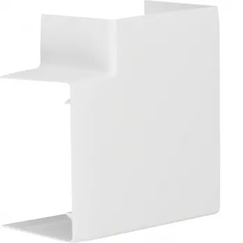 Hager LFF6009059016 vlakke hoek 90° voor 90x60 mm goot, wit RAL 9010