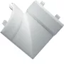 Hager EK4004059016 vlakke hoek voor 40x40mm PVC-kabelgoot, verkeerswit