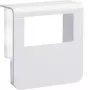 HAGER toesteldrager-bovendeel, zijafdekking, 20x80 mm, verkeerswit (SL200809329016)