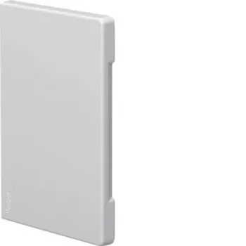 Hager BR8513069016 eindstuk snijafdekking verkeerswit voor 130x60 mm goot