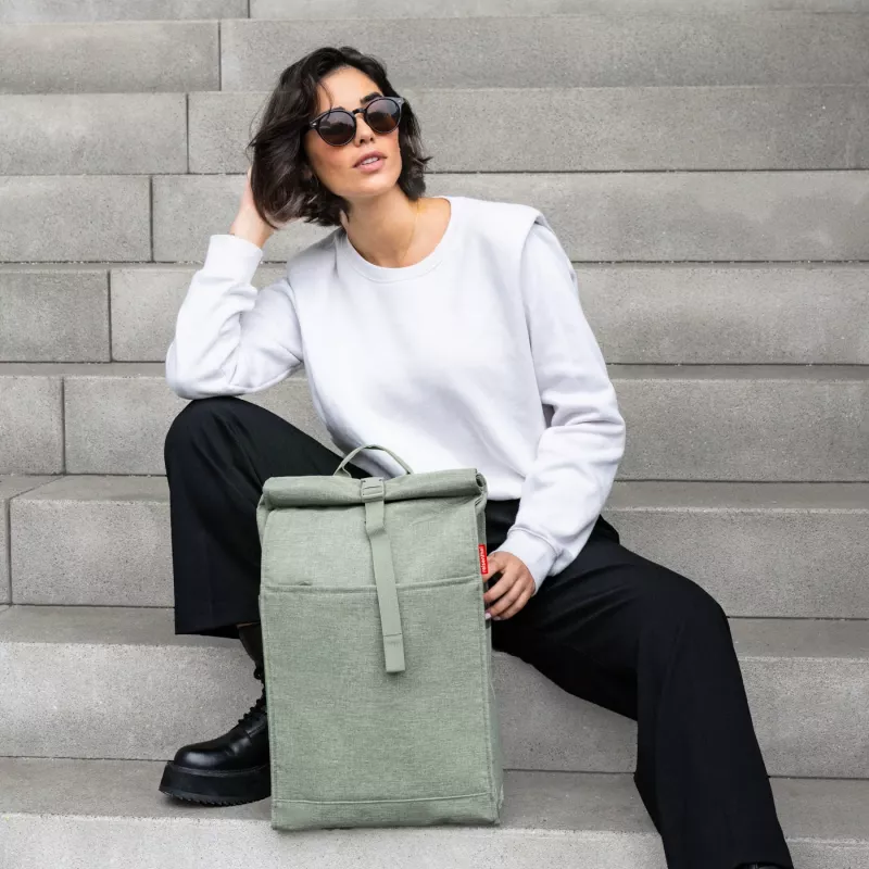 Reisenthel Urban Rolltop rugzak 16L groen gerecycled PET (EN 5048)