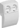 HAGER L22509010 dubbel stopcontact reinwit (Kallysto)