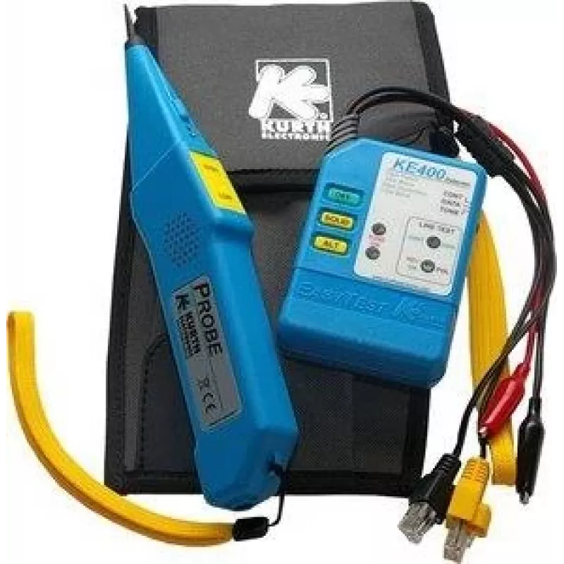 Kurth IT EasyTest en Probe netwerkkabel-tester set (blauw) 0.49563