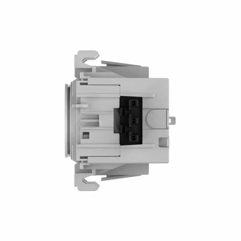 Hager Winsta Schuko stopcontact met dual USB-C PD 20W oplader, polarwit GS17019016