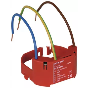 DEHN STC 230 overspanningsbeveiliging type 3, 230 V, klemmenaansluiting, rood 924350