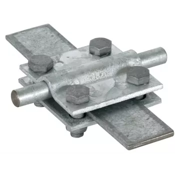 DEHN kruisverbinder St/tZn voor ronde 8-10 mm en platte 30 mm geleiders 318201