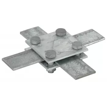 DEHN 318033 kruisverbinder voor vlakke leider 30x3-4mm, thermisch verzinkt staal