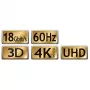 Maxtrack C 215-5 L HDMI-kabel 5 m zwart 4K Ultra HD High-Speed met Ethernet