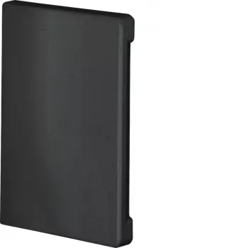 Hager BR6510069011 eindstuk, snijafdekking, halogeenvrij, grafietzwart (RAL 9011), voor 65x100 mm kanaal
