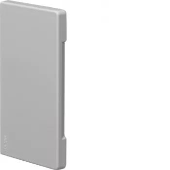 Hager BR 65x130mm halogeenvrije snijafdekkende eindkap, lichtgrijs BR6513067035