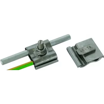 DEHN universele aardingsklem M8 voor Rd 8-10 mm en 4-50 mm² geleider, roestvrij staal (540250)