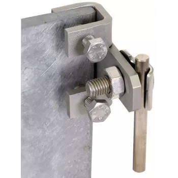 DEHNclip potentiaalvereffeningsklem 372219 horizontaal roestvrij staal voor ronde 8-10mm en platte 30x3,5mm geleiders