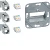 Hager Teha GMKSRJ45C6A3 Cat.6A afgeschermde RJ45-aansluitmodule