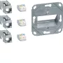 Hager Teha GMKSRJ45C6A3 Cat.6A afgeschermde RJ45-aansluitmodule