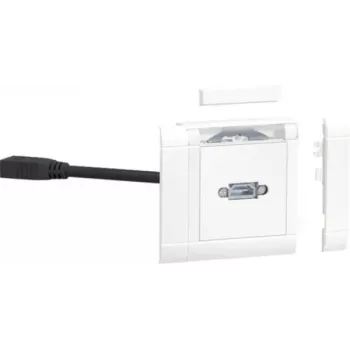 Hager GMSET019016 HDMI-inbouwmodule voor borstweringkanaalsystemen
