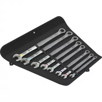 Wera 6007 Joker Imperial 8-delige ring-steeksleutelset, 5/16 inch–3/4 inch, chroom-molybdeenstaal, textieltas 05020385001