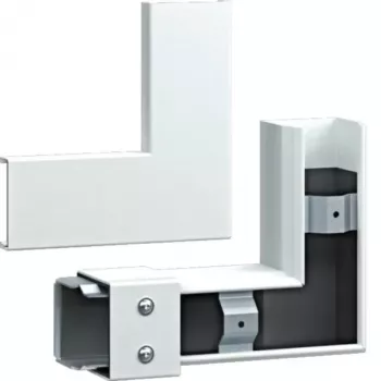 HAGER FWKP6006059016 vlakke hoek FWK-Plus 60x60 mm wit
