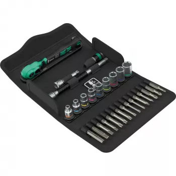 Wera 8100 SA 15 Zyklop omschakelratel 1/4 inch aandrijving met zwenkbare kop en Kraftform greep 05005542001