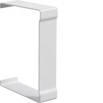 Hager BR6510079016 snijafdekking voor 68x100mm kabelgoot, 80mm bovendeel, verkeerswit RAL 9016