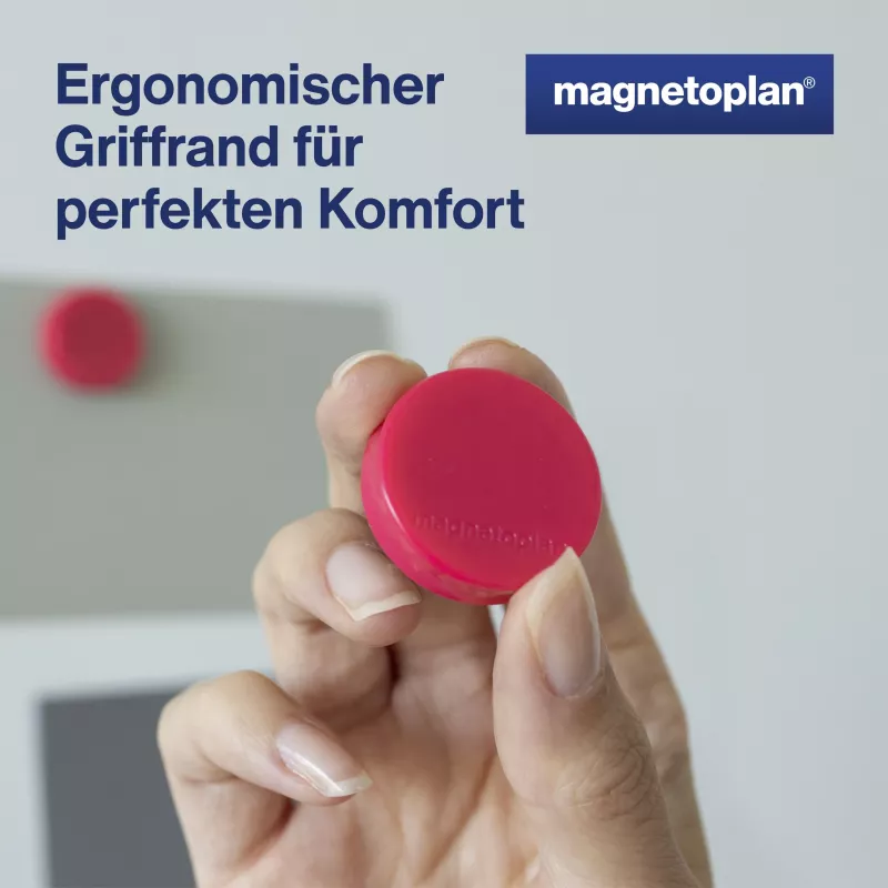 MAGNETOPLAN HOLTZ magneet Ergo Medium 1664018 30mm roze 10 stuks
