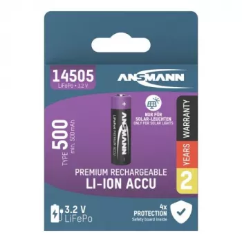 ANSMANN LiFePO4 AA accu 3,2V 500mAh (1300-0021)
