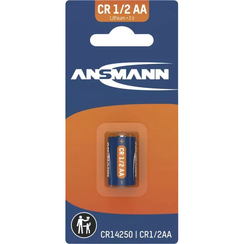 ANSMANN CR14250 1/2 AA lithiumbatterij 3V 900mAh (blister) 1516-0253
