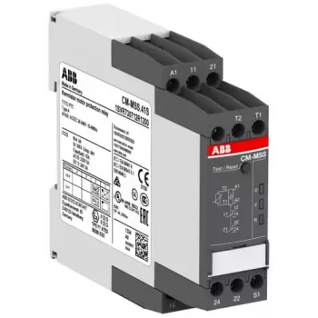 ABB CM-MSS.41S thermistor-motorbeveiligingsrelais, 24-240 V AC/DC, 0,5-10 A, 1 wisselcontact 1SVR730712R1200