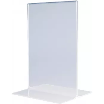 MAGNETOPLAN HOLTZ acryl tafelstandaard DIN A3 staand kristalhelder dubbelzijdig 297 x 420 mm (43115)