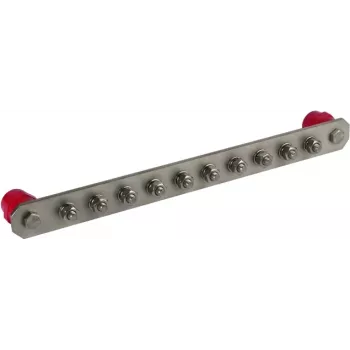 DEHN PAS I 10AP M10 V2A potentiaalvereffeningsrail 435 mm roestvrij staal 472219
