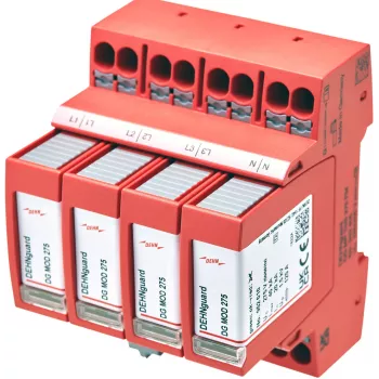 DEHN DEHNguard MP TNS 275 FM Type 2 overspanningsafleider, 4-polig, 275V, 40kA, DIN-rail 942405