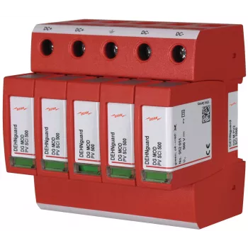 DEHN DG M PV2 SCI 1000 Type 2 overspanningsafleider voor fotovoltaïsche installaties, 3-polig, 1000 V DC, 40 kA, DIN-railmontage 952514