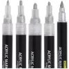 ONLINE Silver Lettering acrylmarker-set, zilver, 5 stuks (18518)