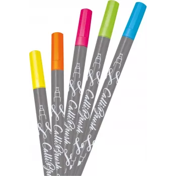 ONLINE USV 5 ONLINE Calli.Brush dubbele neon-brushpennen diverse kleuren (19078)
