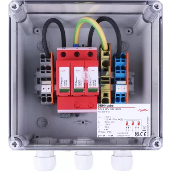 DEHN DCU 2 YPV 1100 1M 2S DC-combiner-eenheid voor PV-installaties, 1100 V DC, 1 MPPT, 2 strings, IP65 900913